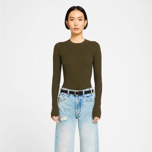 Anine Bing Cecily top olive